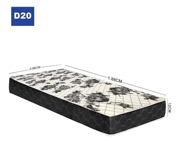 Colchão Solteiro D-20 espuma 12cm *novo embalado