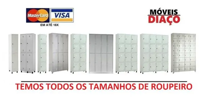 Roupeiro de Aço 2 portas, Todos os tamanhos, Atacado e Varejo