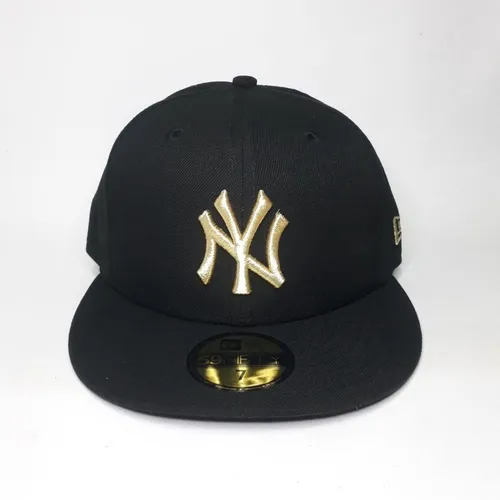 Boné New York Yankees preto - logotipo amarelo - new era - Fitted - 59fifty - Mlb 