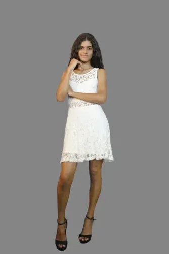 Vestido off white marca Afago