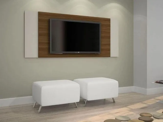 Painel Jaspe 42? Rovere/Off White Até 12x - Frete Grátis