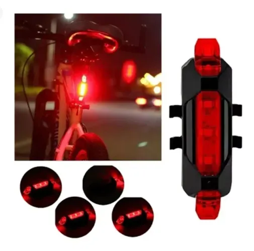 Lanterna traseira vermelha, para bikes.