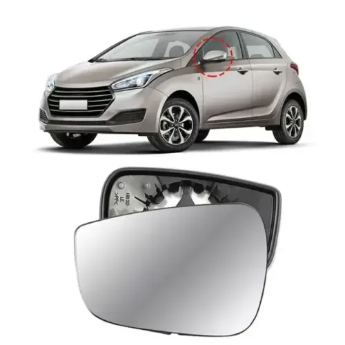 Lente Retrovisor Hyundai HB20 2013 à 2019 - Lente Esquerda