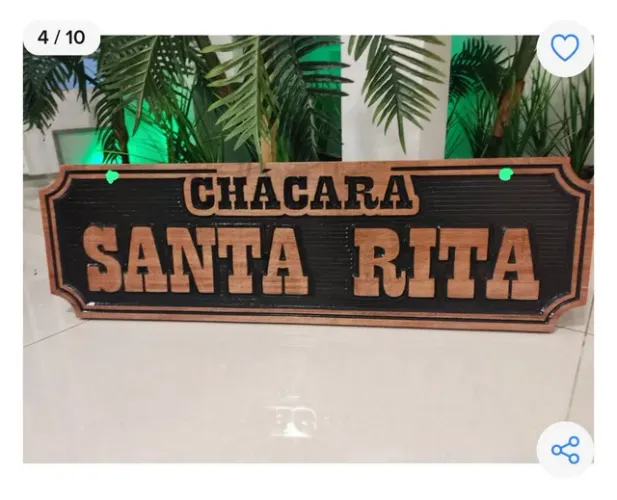 Placas personalizados em madeira 
