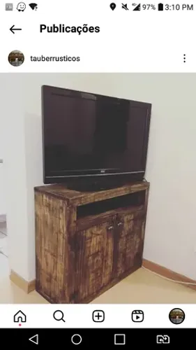 Balcão Rústico com portas