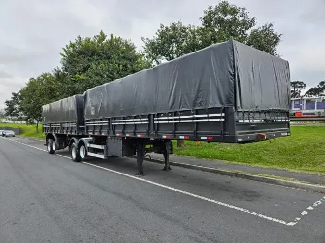 Bitrem Graneleiro Facchini Ano 2018 7,5 x 1,80mts Compensado Naval Sem pneus Roda Disco