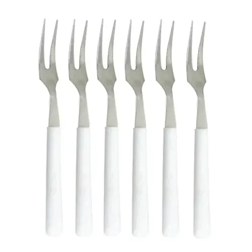 Mini Garfo para Petisco - Kit com 6 Garfinhos para Petisco Frutas etc