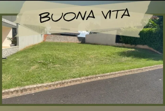 Terreno/lote a venda 424m2 , lados definidos, plano, no cndomínio Buona Vita, Zona Sul
