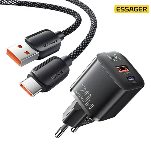 Essager-Carregadores 20W + Cabo de 1 m