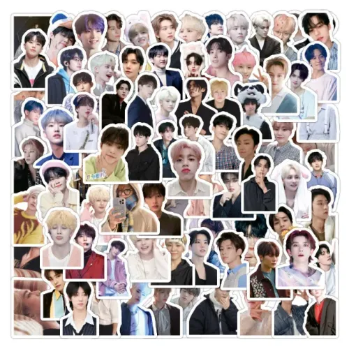 Kit 100 Adesivos de Seventeen - Autocolantes Pcs Peças Unidades K-pop Kpop