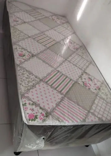Cama box solteiro Espuma Novas
