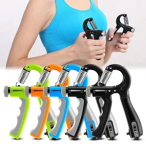 Alicate para exercícios com Contador ,Hand Grip Academia Mãos e Antebraços  Fitness