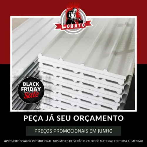 Telhado Junho Barato - Galvanizado - Sanduiche