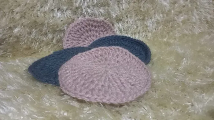 4 porta-copos de crochet