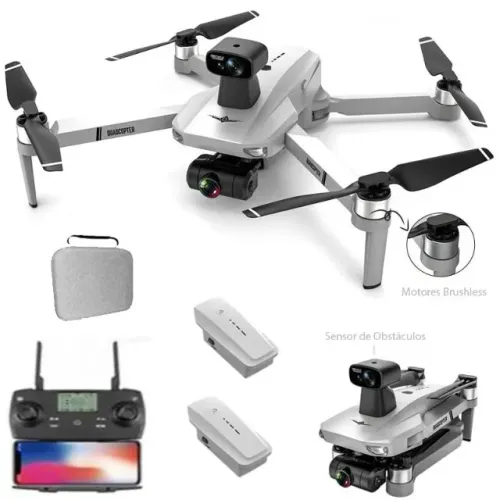 Drone KF102 MAX - Câmera 4k Ultra Hd 1,2 Km, Gimbal 2 Eixos, Sensor Obstáculos; 2 Baterias