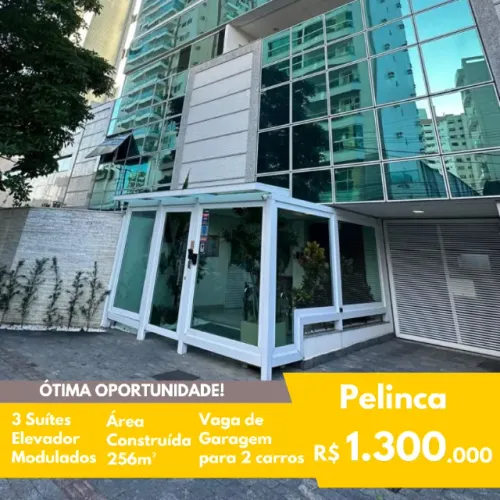 FIT - Pelinca - Apto. Alaís Bastos - 3 Quartos (sendo 3 suítes) - Modulados