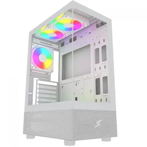 Gabinete SuperFrame Boreas, Mid Tower, Vidro Temperado, Com 3 Fans ARGB, Novo, Lacrado