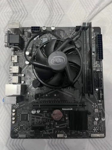 Placa Mãe Gigabyte, Intel 1200 H410m H V3 + I3-10100, 3.60GHz