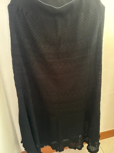 Saia em linha Preta - Tamanho Único