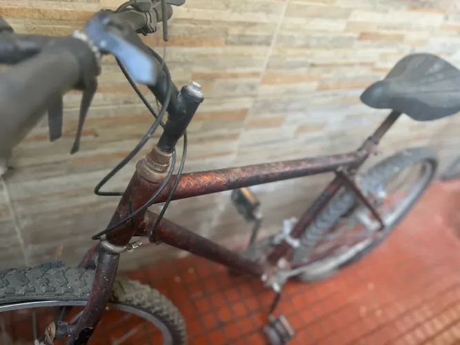 Bicicleta ksx com marcha aro 26 para reforma