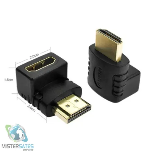 Adaptador HDMI 90 Graus Macho x Fêmea - COD 1101