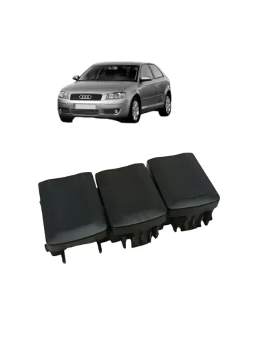 Kit Moldura Botão Falso Painel Audi A3 1999 2001