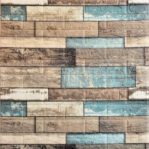 Papel De Parede 3d Decora Autoadesiva - Azul retrô 35x30cm -Preço por m² (60m² em estoque)