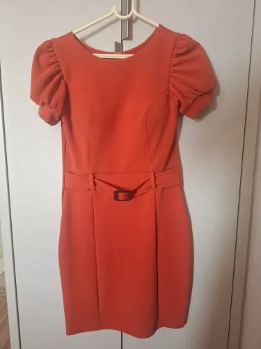 Vestido terracota com Cinto