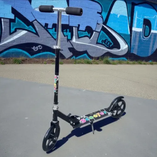 Patinete Adulto Juvenil 2 Rodas Até 100kg Dobrável Preto