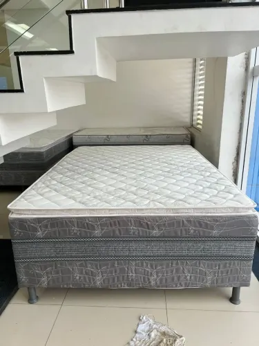 Unibox casal 08cm de espuma com pilow top e Elegante