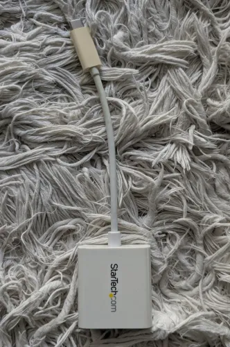 Adaptador Startech.com USB-C para DVI - Branco - 1920 x 1200 (CDP2DVIW)