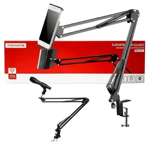 Suporte Articulado para Celular e Microfone MTG-126