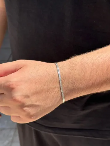 Pulseira Masculina de Prata 925 - 3,1 gramas