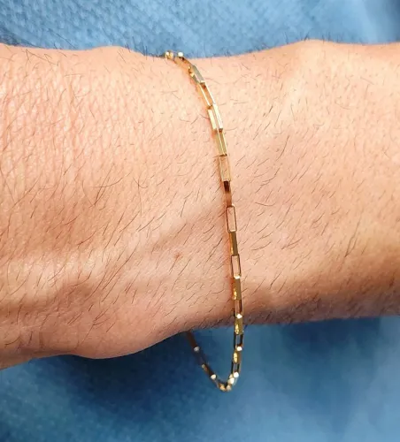 OPORTUNIDADE! Linda Pulseira Cartier Bloquinho Ouro 18k  