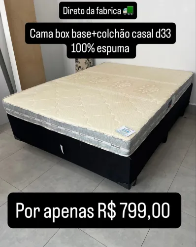 Cama box direto da fabrica conjunto d33 casal 