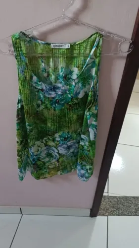 Blusa regata seda GREGORY - TAM 40