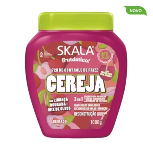 Creme de Tratamento Para Cabelos Skala Cereja Edição Limitada