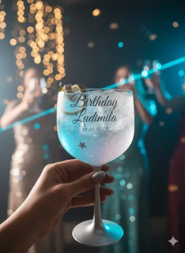 Taça de gin Personalizada Logo ou evento