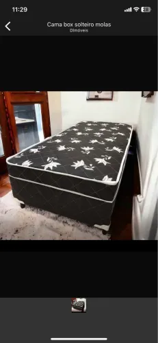 Cama box solteiro molas