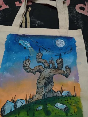 Tote bag-  pintada à mão- Harry Potter 