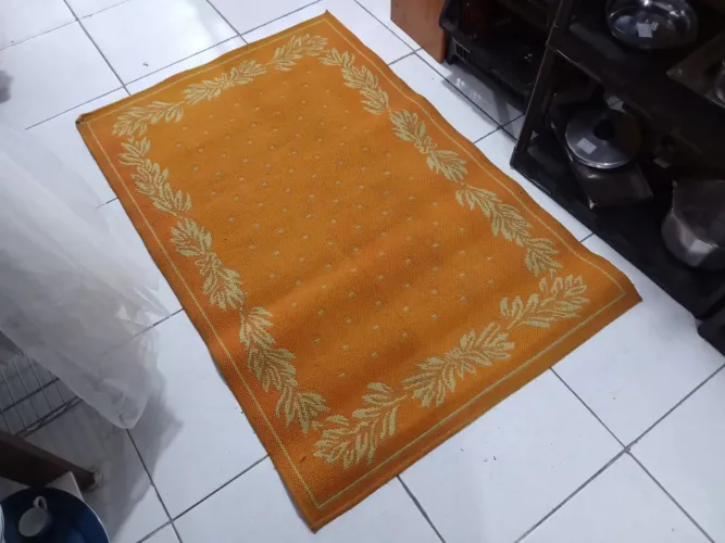 Tapete de Sala na cor Laranja