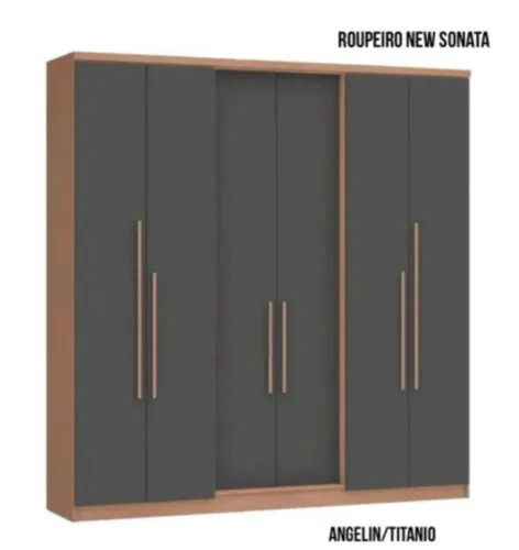 Guarda-Roupa New Sonata Angelin/Titanio