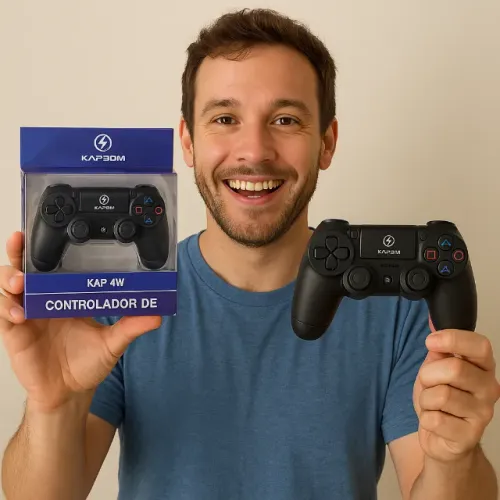 Controle PS4 Sem Fios Para Sony Playstation 4 - Novo Kapbom - Joystick - Loja Coimbra