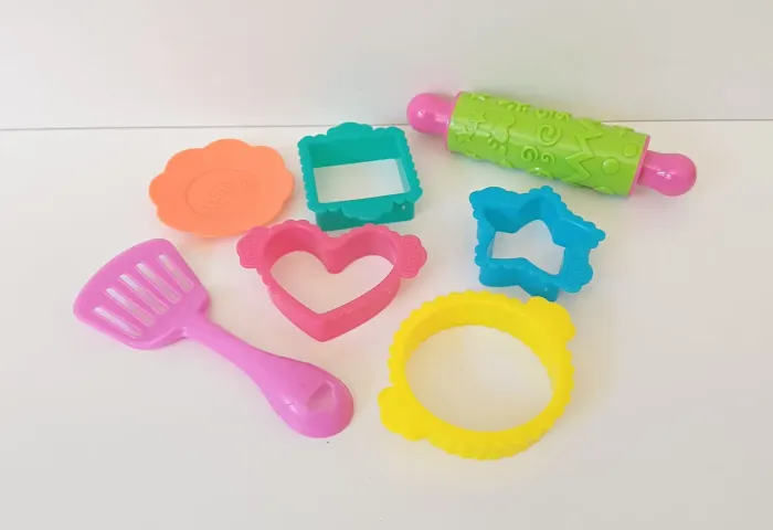 Acessórios de massinha, Play Doh, forminhas, rolinho, para massinha de modelar. 