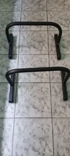 Barras paralelas de chão 30cm calistenia preta
