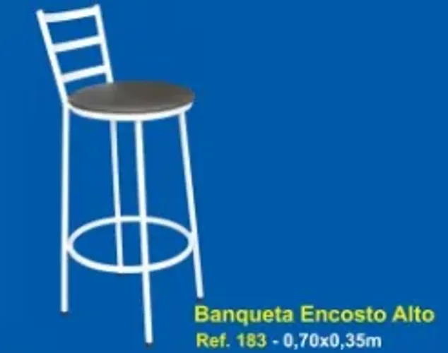 Banqueta encosto alto