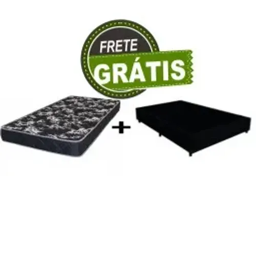 Frete Grátis! Base Box Solteiro + Colchão de Molas Bonnel 20cm
