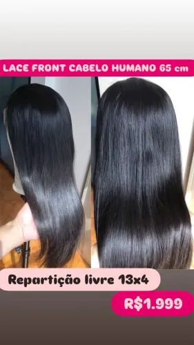 LACE FRONT CABELO HUMANO 65 cm 