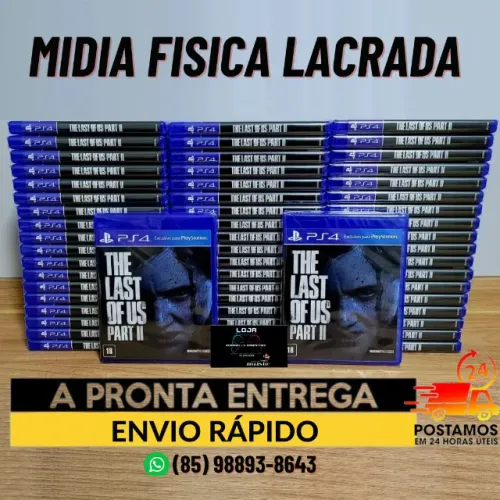 Jogo PS4 The Last Of Us Parte 2 Midia Fisica Lacrada - Aceito OLXPAY e FAÇO ENVIO