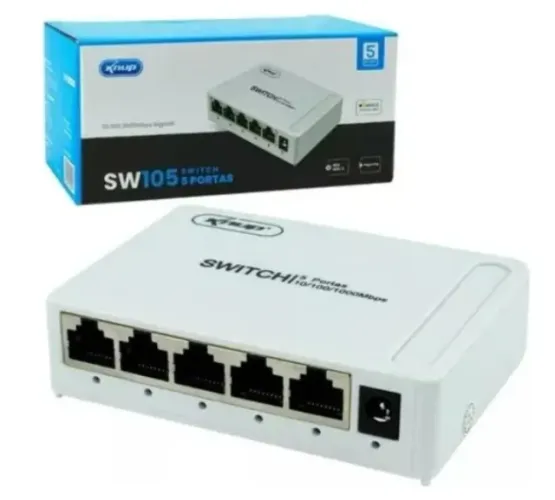 Switch 5 Portas Knup KP-SW105 10/100/1000 
